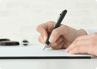 必要書類がしっかり書かれているか